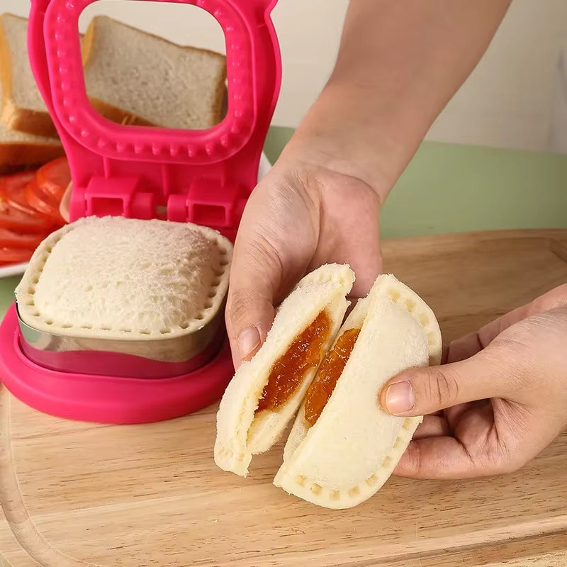 Transform lunchtime fun with our Sandwich Cutter & Sealer! Perfect for kids, this stainless steel tool creates adorable circular sandwiches that make every meal special! 🥪✨ #LunchBoxMagic #KidsEats