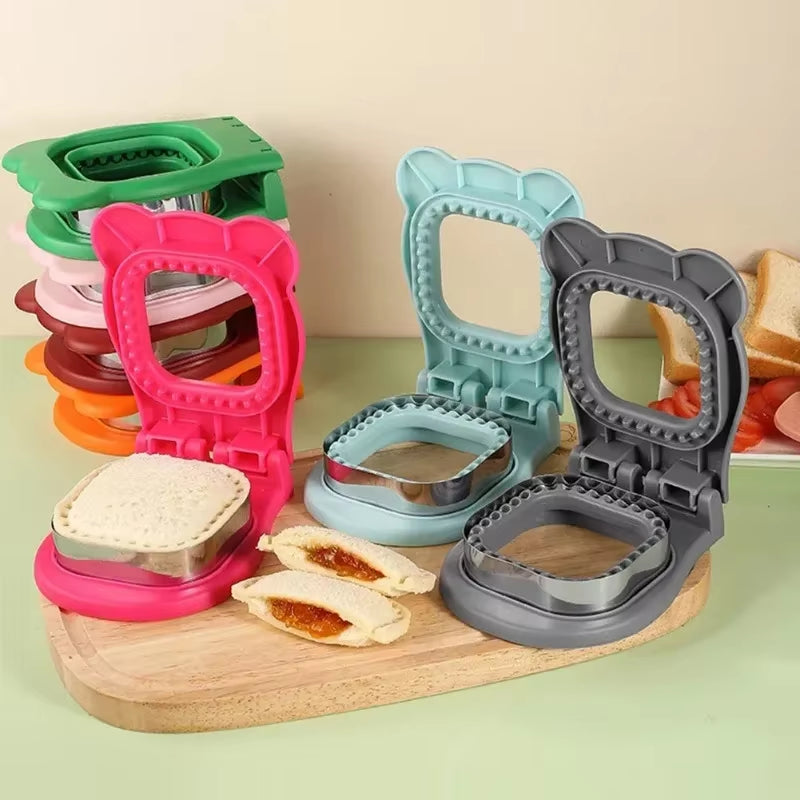 Transform lunchtime fun with our Sandwich Cutter & Sealer! Perfect for kids, this stainless steel tool creates adorable circular sandwiches that make every meal special! 🥪✨ #LunchBoxMagic #KidsEats