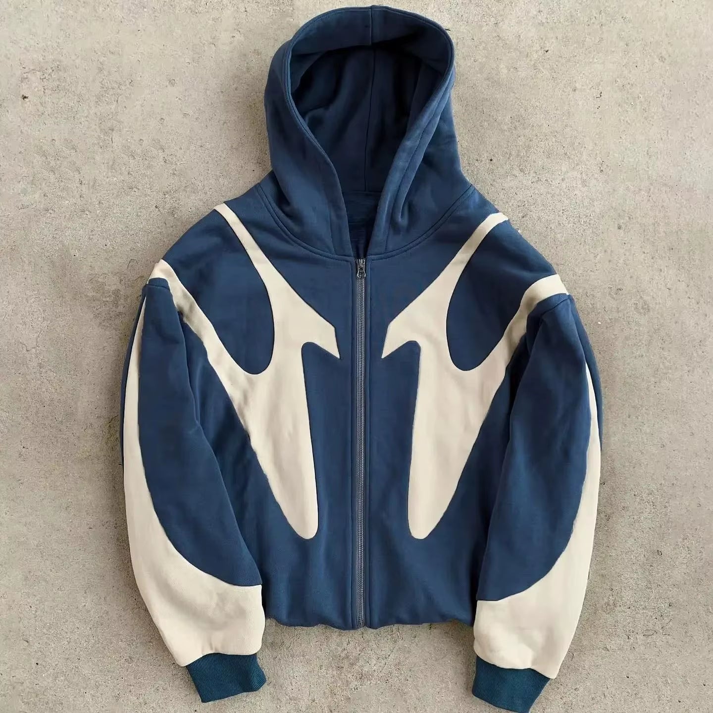 Y2K Retro Zip up Hoodie Men Harajuku Hip Hop Vintage Gothic Sweatshirt High Street Punk Hip Hop Tops Streetwear
