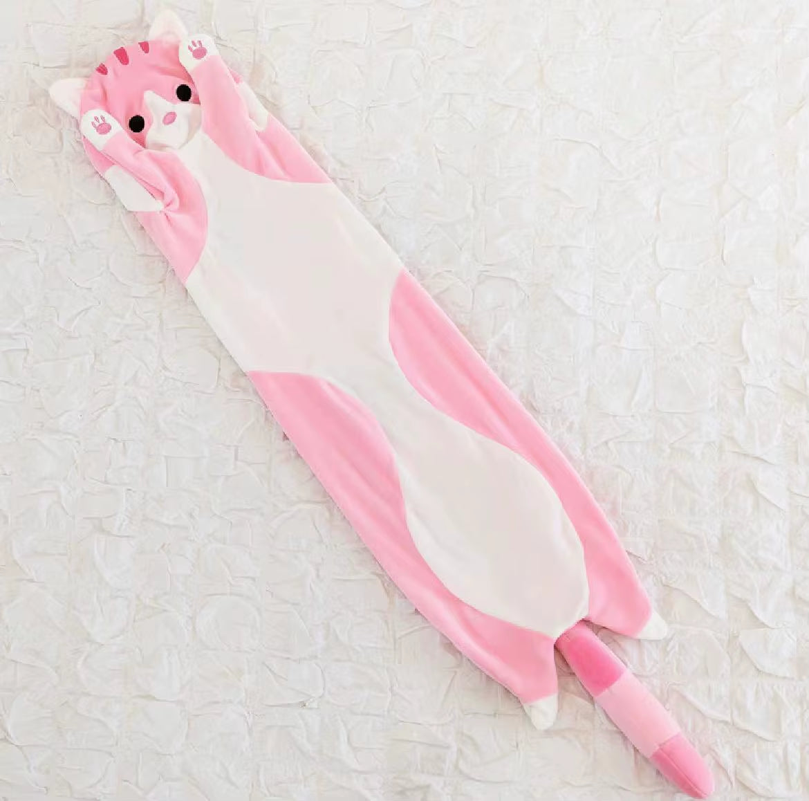 50/70/90/110/130Cm Funny Joy Cute Soft Long Cat Plush Toys Pause Office Nap Pillow Bed Sleep Home Decor Doll for Kids Girl Gift