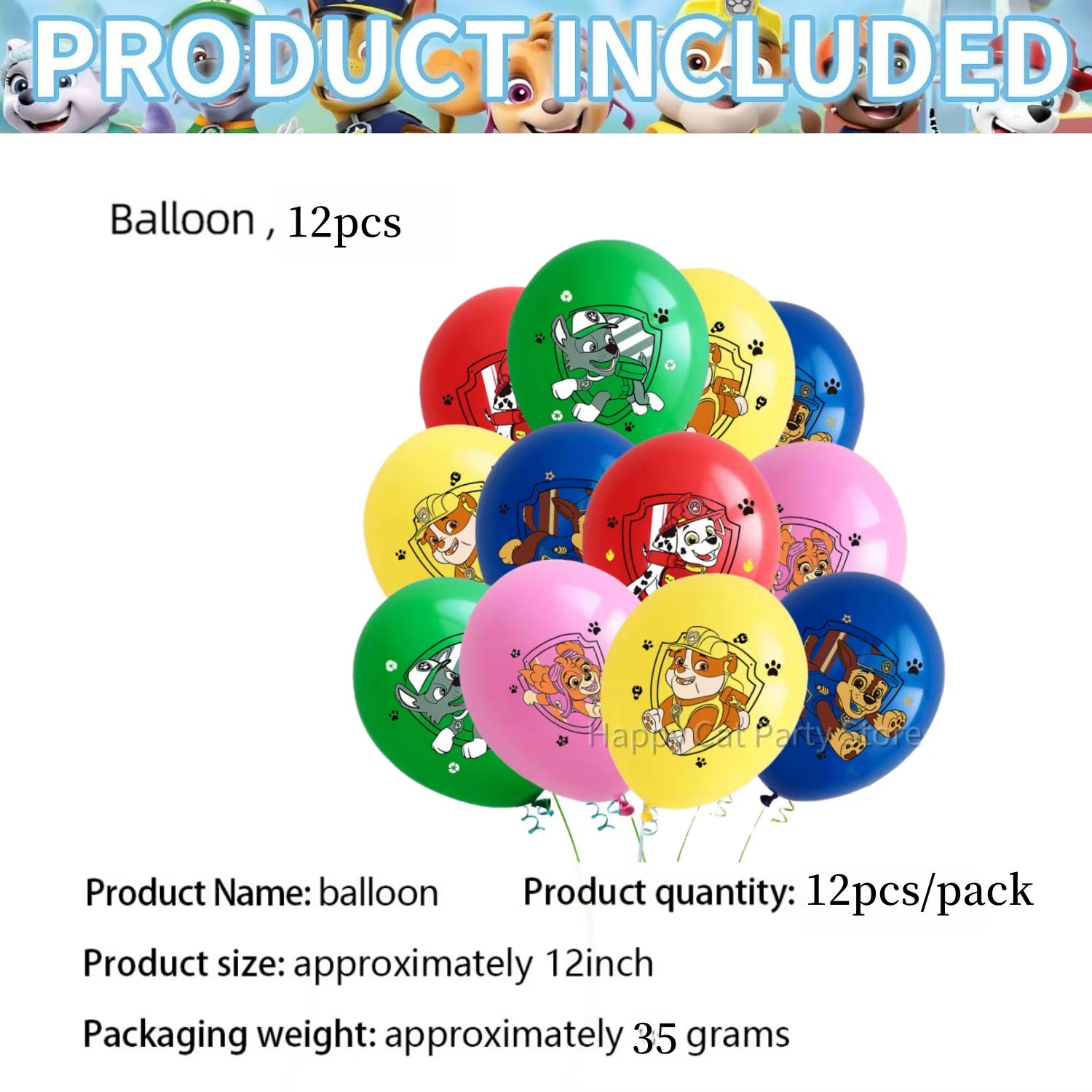 PAW Patrol Birthday Party Decor Tableware Tablecloth Plates Cup Balloons Baby Shower PAW Patrol Party Supplies Kids Favors Gifts